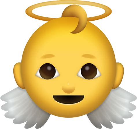 Download Baby Angel Iphone Emoji Icon in JPG and AI | Emoji Island