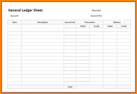 Sales Ledger Template Free Download Nismainfo