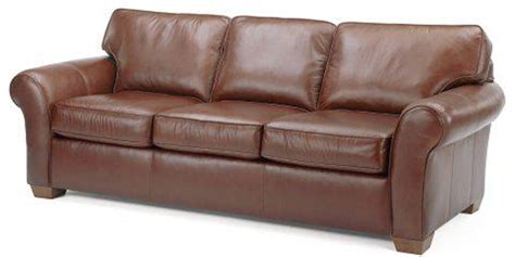 Flexsteel Vail Leather Three Cushion Sofa 3305 31 Portland Or Key