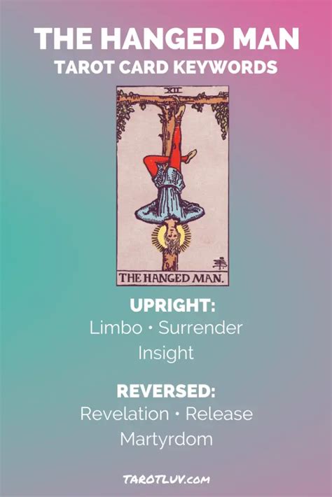 The Hanged Man Tarot Card Meanings Tarotluv