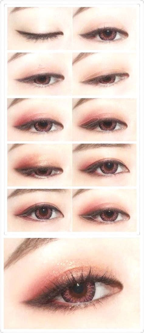 10 Favorite Japanese And Korean Eye Makeup Tutorials From Pinterest Nomakenolife The Best