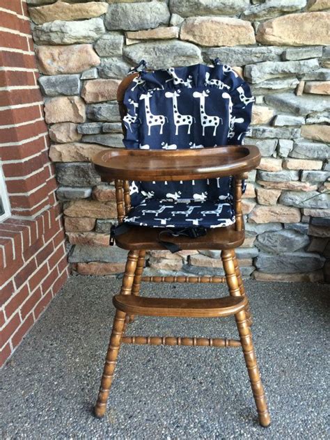 21 posts related to wooden kitchen chair cushions. Wooden Highchair Cover: Navy Giraffe Cushion for wooden ...