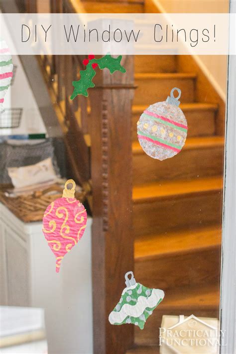 Home » family » learning » butterfly window clings. DIY Christmas Ornament Window Clings - Practically Functional