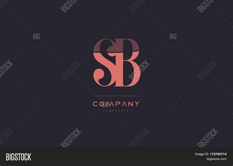 Download a free preview or high quality adobe illustrator ai, eps. Sb S B Pink Vintage Vector & Photo (Free Trial) | Bigstock