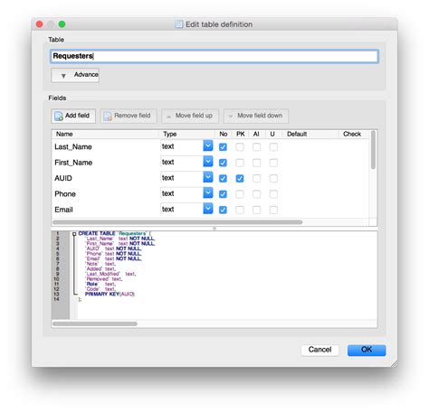 Adding A Field To An Sqlite Table With Db Browser For Sqlite