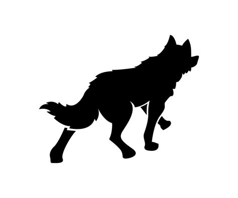 Wolf Silhouette Wolf Simple Illustration Wolf Shadow Wolf Logo