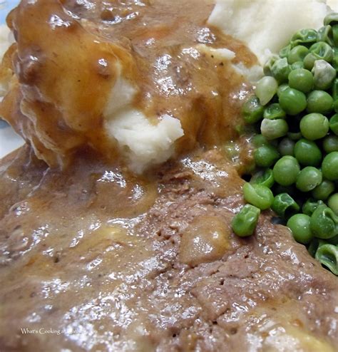 This cube steak is delicious after being slow cooked all day and that gravy is just the best. What's Cooking At Cathy's?: Crock-pot Cube Steak