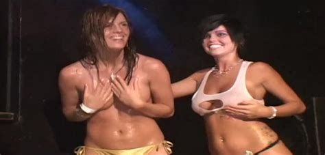 Its PORN College Girls Strip Naked Get Raunchy In Wet T Shirt Contest