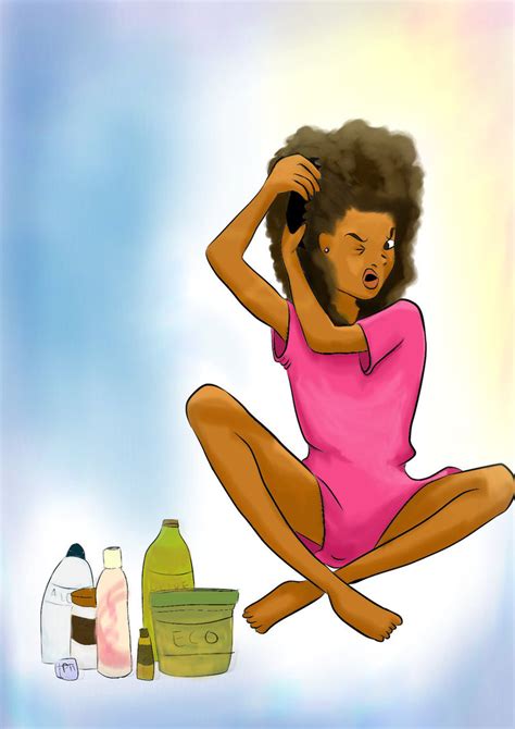 If the gland makes too much or too little thyroid hormone, the hair growth cycle may falter. Natural Hair Woes by lilbriko on DeviantArt