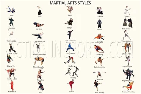 Different Martial Arts Names Get More Anythinks