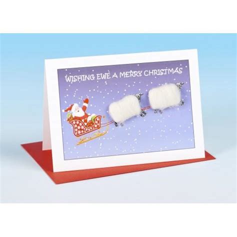 Vanessa Bee S161 Wishing Ewe A Merry Christmas Card Cotswold Needlecraft