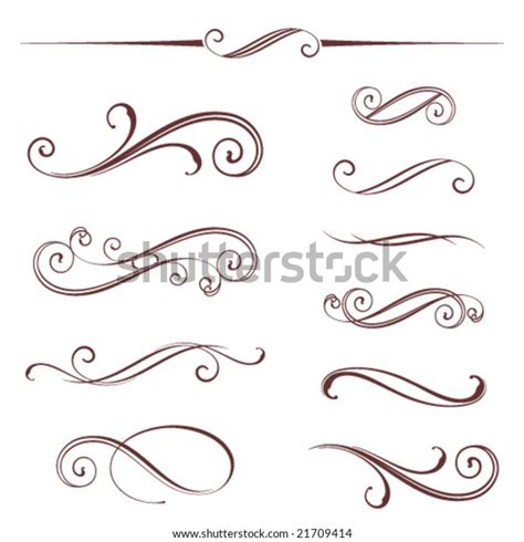 Vectorized Scroll Design Elements Can Be Stock Vector Royalty Free