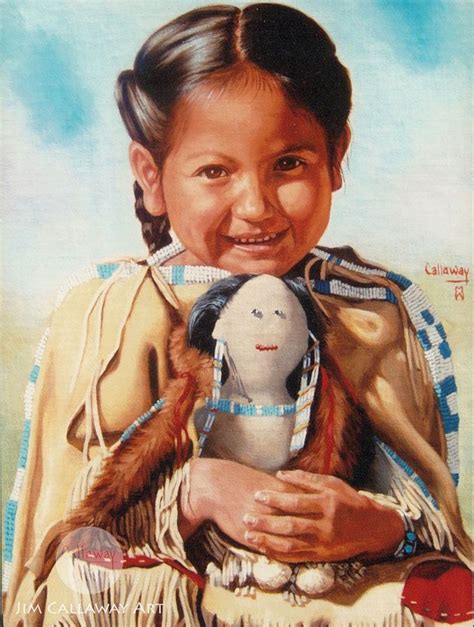 Native American Children Jim Callaway Art Passionate Painter Of