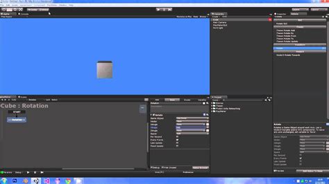 01 Unity Tutorial Playmaker Rotate Action Youtube
