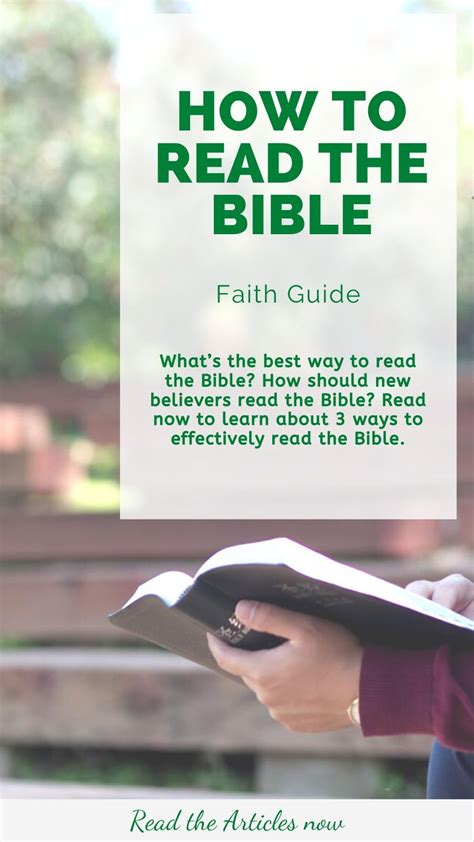 How To Read The Bible Effectively Bible Reading Guide 2020 In 2020