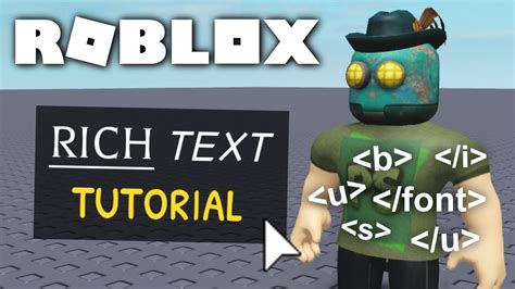 Roblox Tutorial Rich Text Text Effects And Customization Youtube