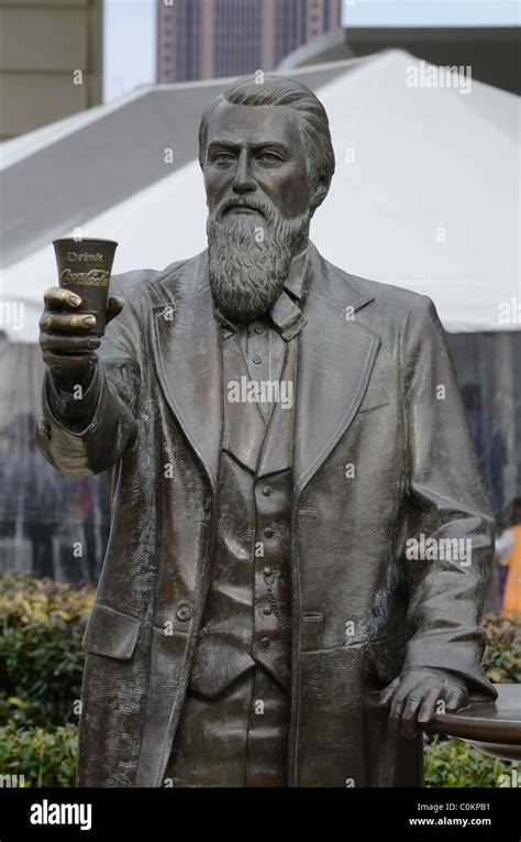Une statue de John Pemberton, l'inventeur du CocaCola à Atlanta