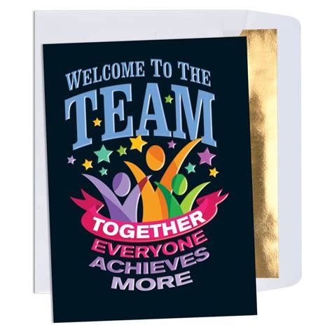 Welcome To The Team Together Everyone Achieves More Greeting Card