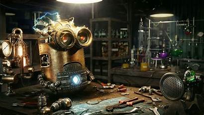 Minions Steampunk Robot Wallpapers 4k Backgrounds Movies