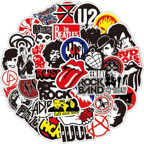 Buy Rock Band Stickers Pcs Music Stickers For Adults Guitar Stickers For Hydroflasks Rock