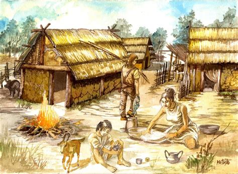 An Iron Age Settlement By Sedeslav Ancient Humans Iron Age Medieval