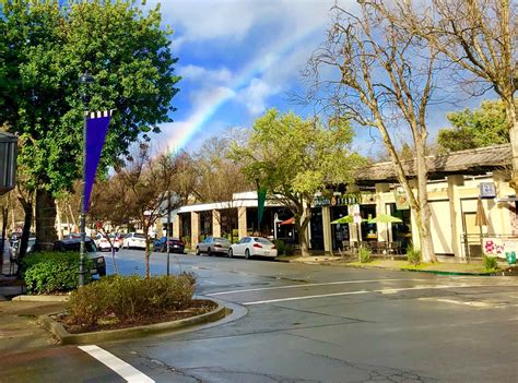Rainbow Over Downtown Davis California February 2019 Beautiful
