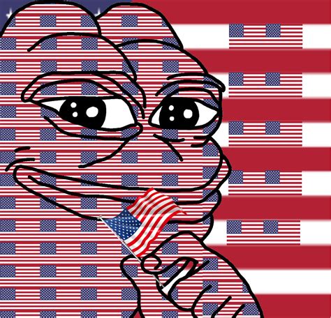 This Pepe Contains Exactly 100 American Flags And Only Appears On The