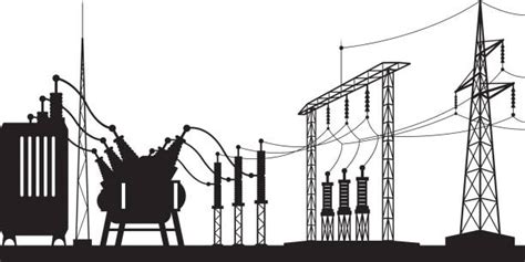 Electrical Power Plant Illustrations Royalty Free Vector Graphics