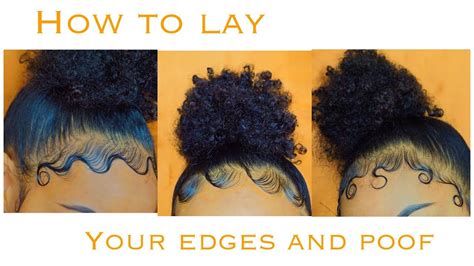 Edges And Bun Tutorial How To Style Your Edges 3 Different Ways Bun