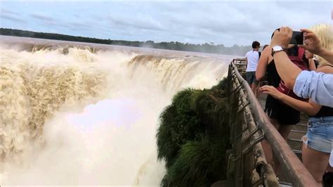 Iguazu Falls Devils Throat Huge Amount Of Water Youtube