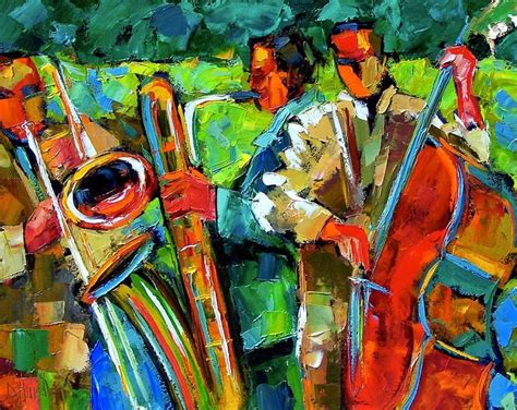 Daily Painters Abstract Gallery Original Jazz Art Music Abstract
