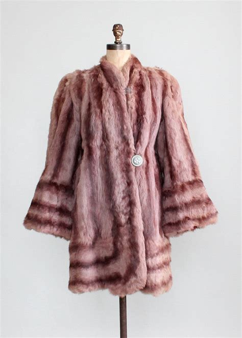 Vintage 1940s Hollywood Hills Fur Coat Raleigh Vintage