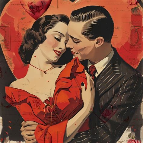 Vintage Valentine Couple Art Free Stock Photo Public Domain Pictures