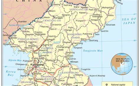 Detailed Political Map Of North Korea Ezilon Maps Cuitandokter