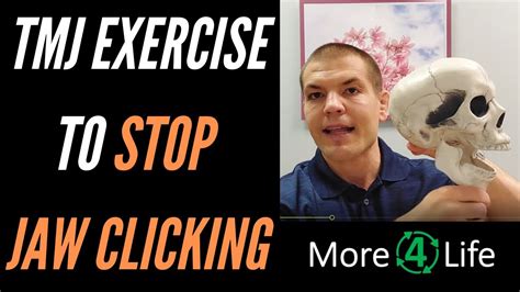 Tmj Exercise To Stop Jaw Clicking Youtube