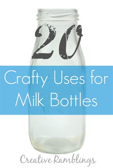 Glass Milk Bottle Crafts