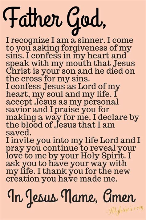 How To Get Saved By Jesus ♡ Sinners Prayer Salvation Prayer Sinner