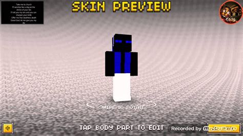Blue Enderman Skin Minecraft Pe Bedrock Skins
