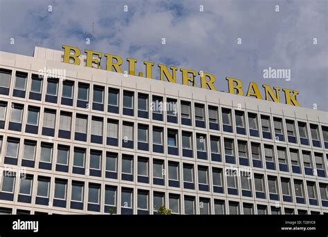 Berliner Bank Berlin Germany Stock Photo Alamy