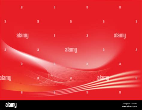 Red Abstract Lines Background Composition Of Curved Lines Great For