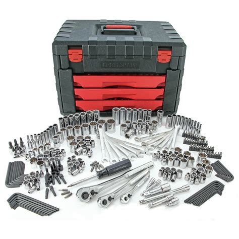Craftsman 270pc Mechanics Tool Set with 3-Drawer Chest - Tools - Tool ...
