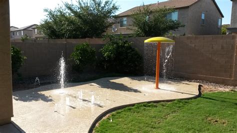 A splash pad or spray pool is a recreational area with little to no standing water. Splash Pads for the Home and Backyard | Rain Deck