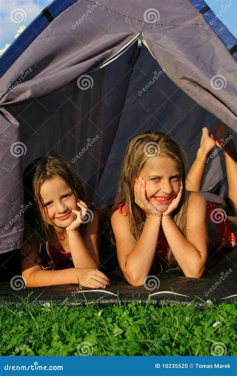 Teen Girls Camping Telegraph