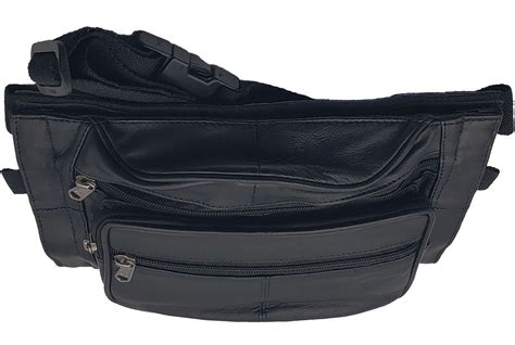 Leather Pistol Gun Ccw Concealed Holster Belt Bag Waist Fanny Pack New