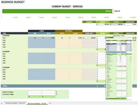 Small Business Spreadsheet Templates — Db