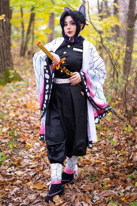 Demon Slayer Kimetsu No Yaiba Kochou Shinobu Cosplay Costume