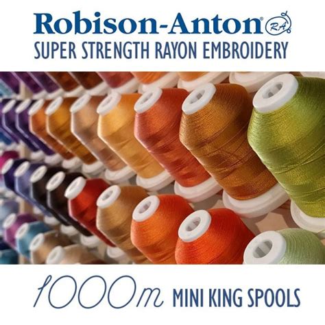 Robison Anton Rayon Embroidery Thread 1100 Yards 1000 Metres By
