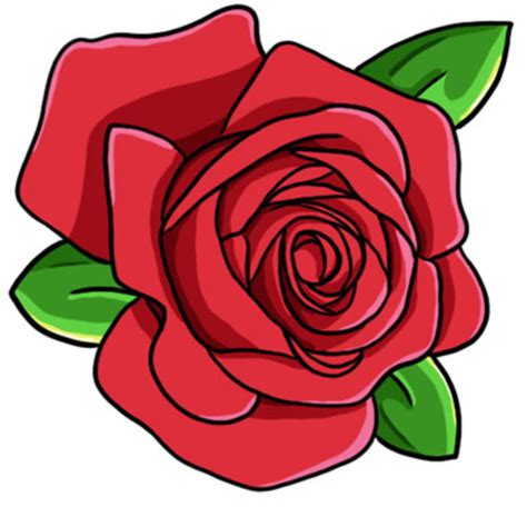 Red Rose Cartoon Clipart Best