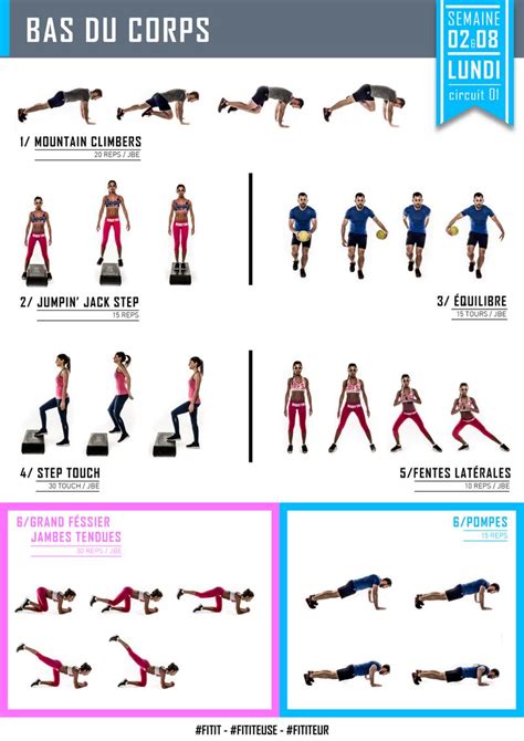 Entretenir son corps ✨voilà la solution. Un petit exemple de Circuit que vous deco… | Fit It' - LE ...