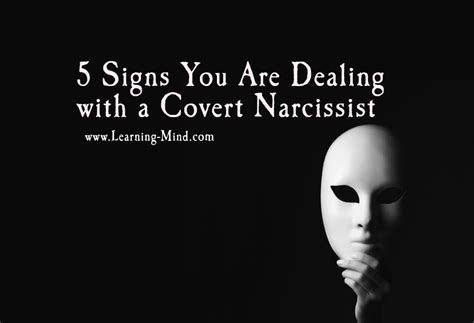 5 signs you are dealing with a covert narcissist learning mind